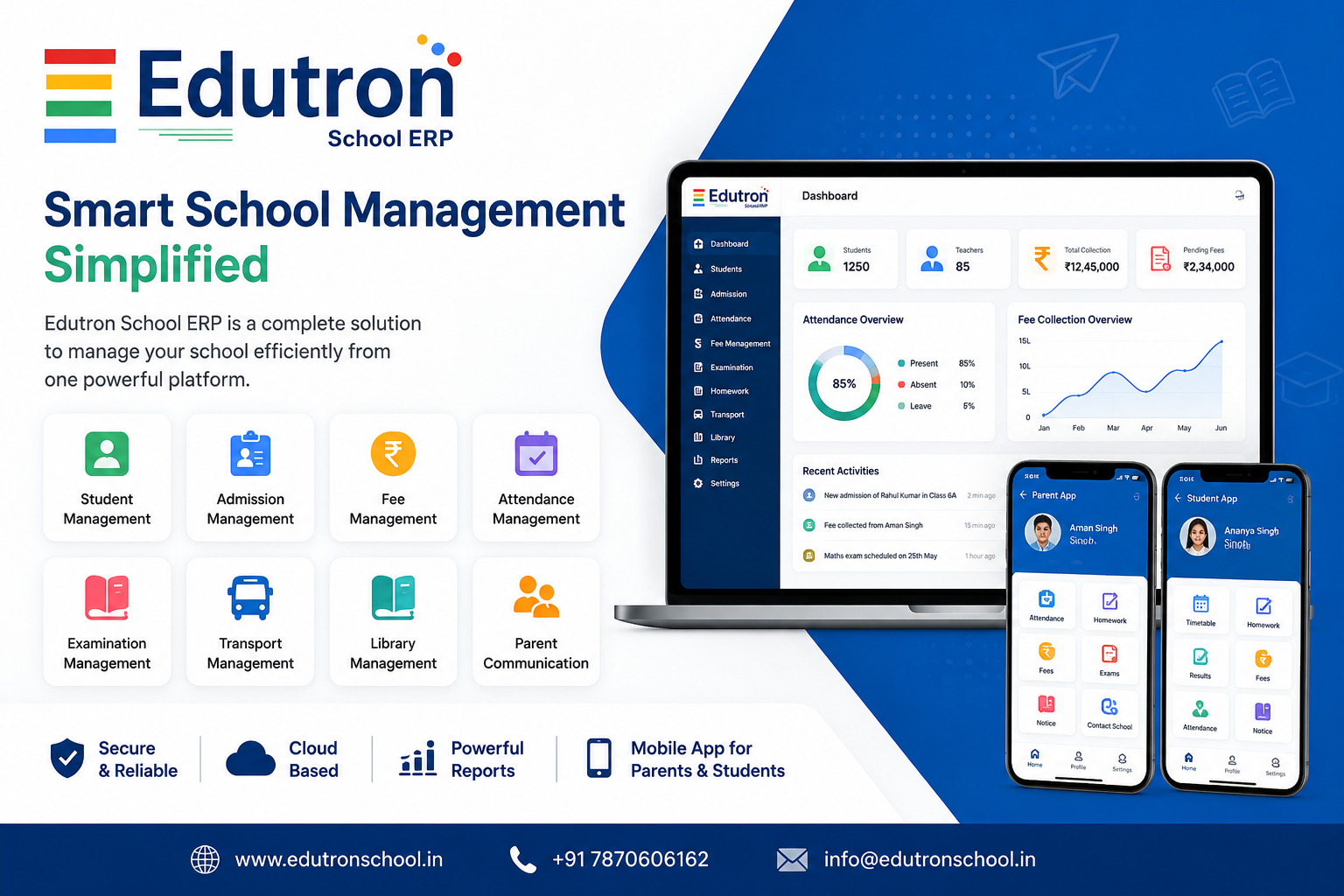 Why Edutron School ERP is the Best Choice for Modern Schools